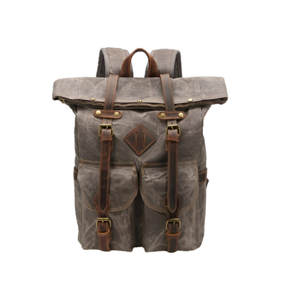 Edriel | Laptop Leather Roll-Top | Backpack