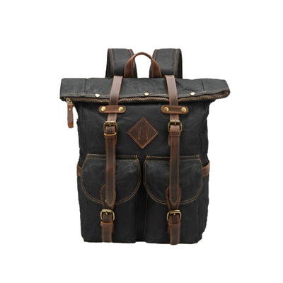 Edriel | Laptop Leather Roll-Top | Backpack