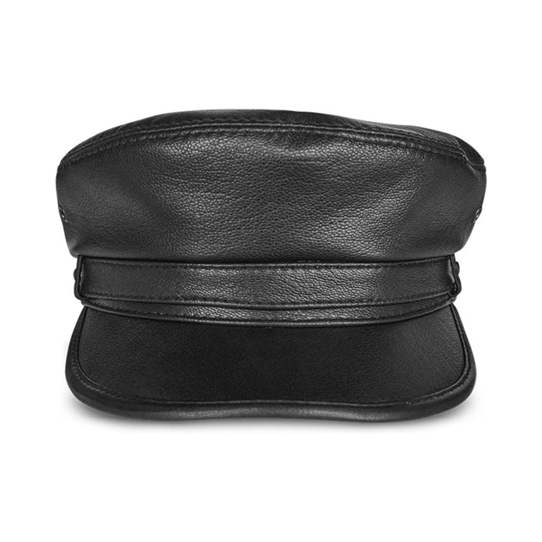 Arthur | Leather Fiddler Cap