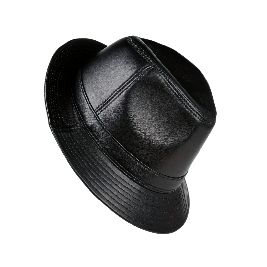 Timothy | Classic Leather Fedora Hat