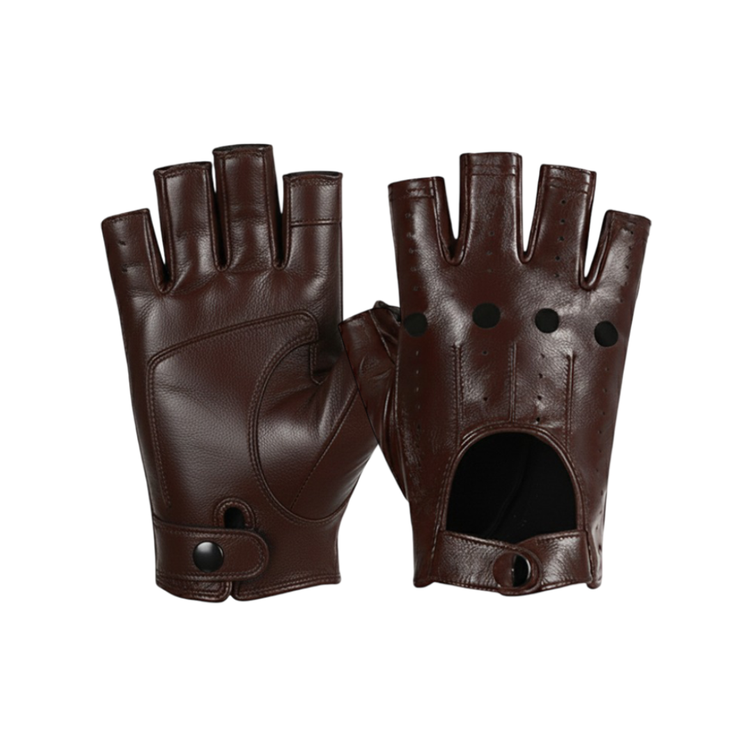 Florian | Perforated Leather Motorcycle Gloves