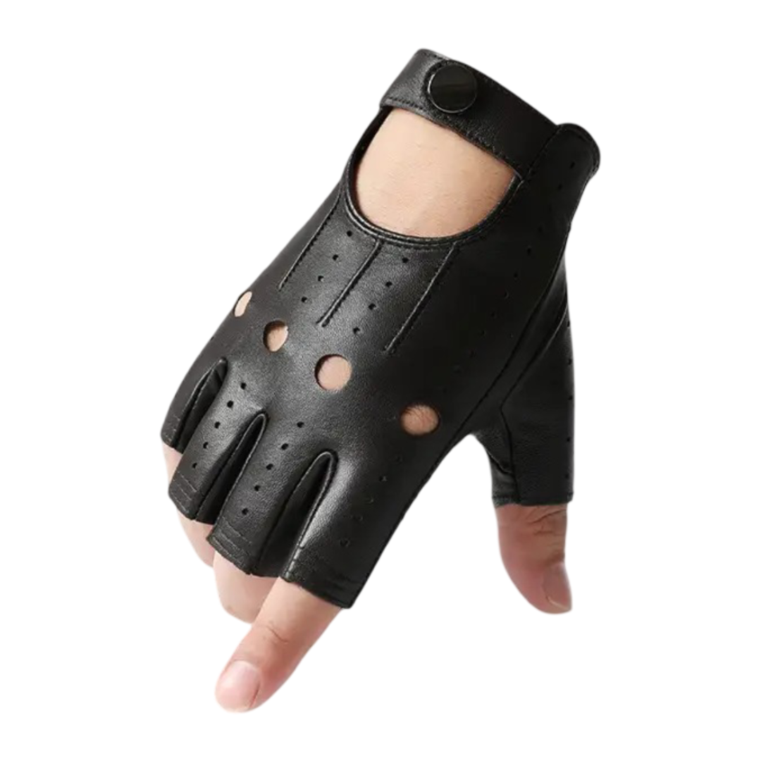 Florian | Perforated Leather Motorcycle Gloves