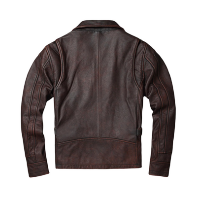 Thomas | Rugged Trucker Style Leather Jacket