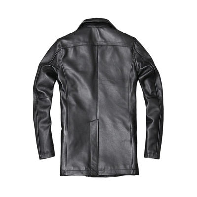 Ford | Men's Cowhide Double-Breasted Leather Jacket