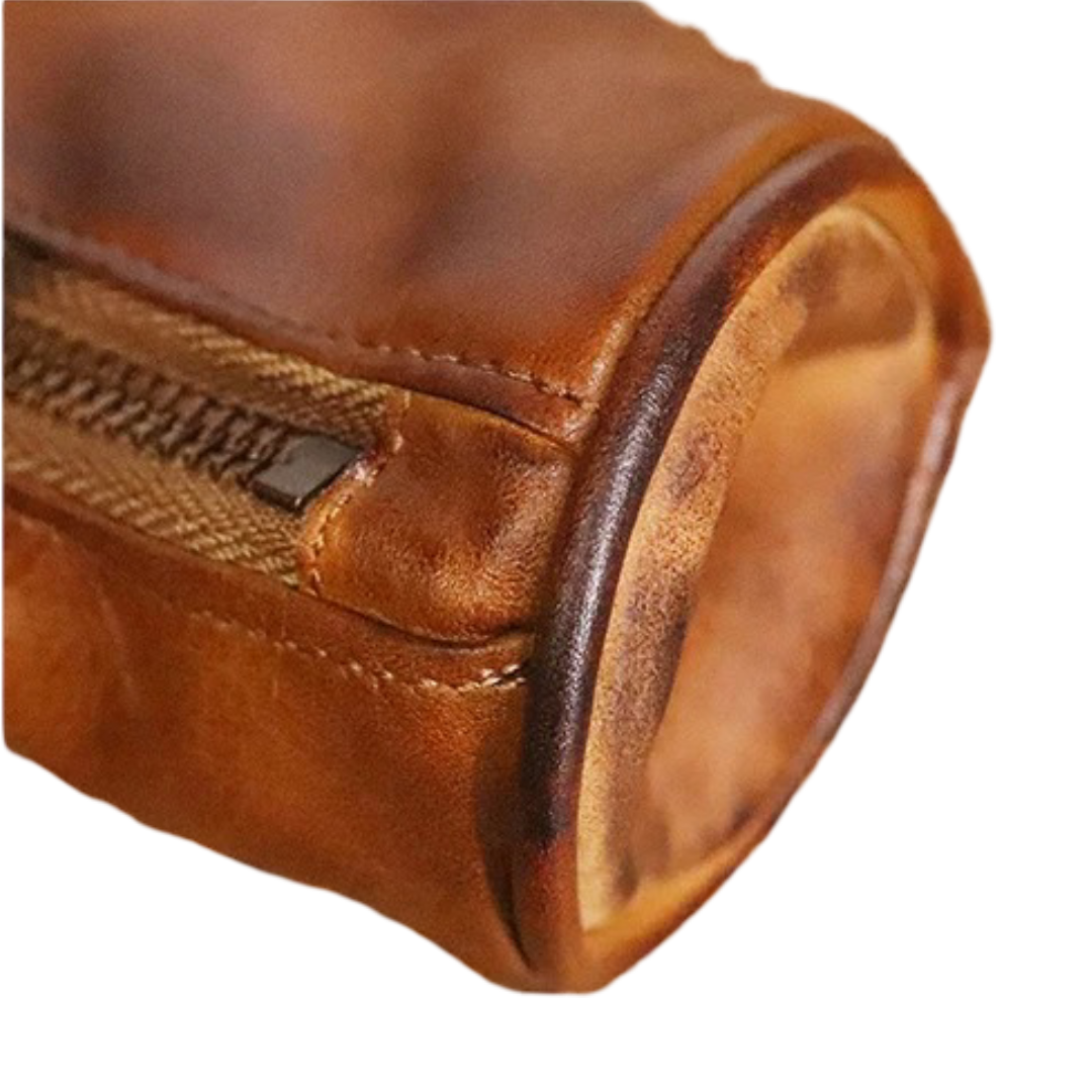 Steve | Leather Zippered Key Holder Wallet