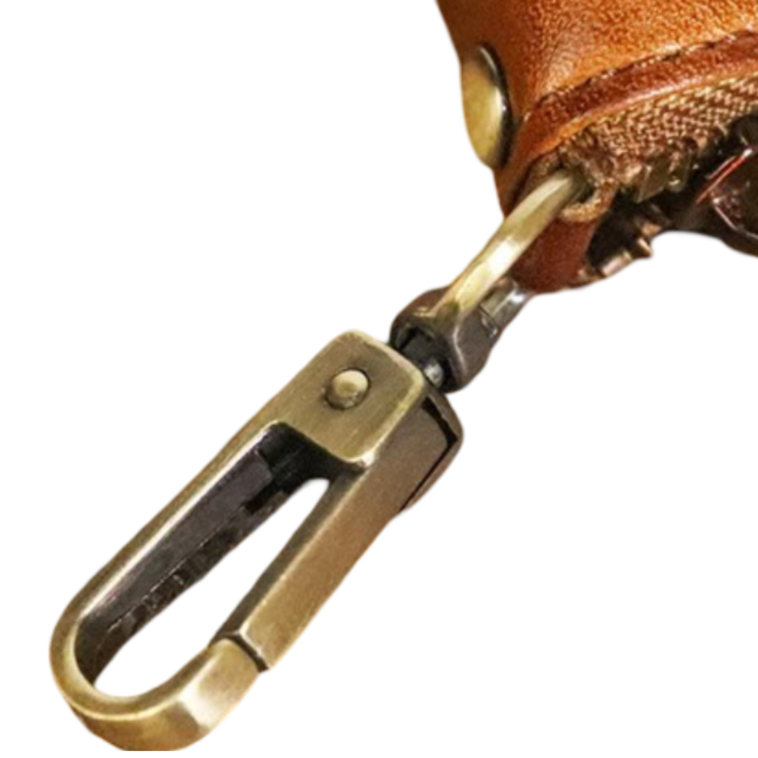 Steve | Leather Zippered Key Holder Wallet