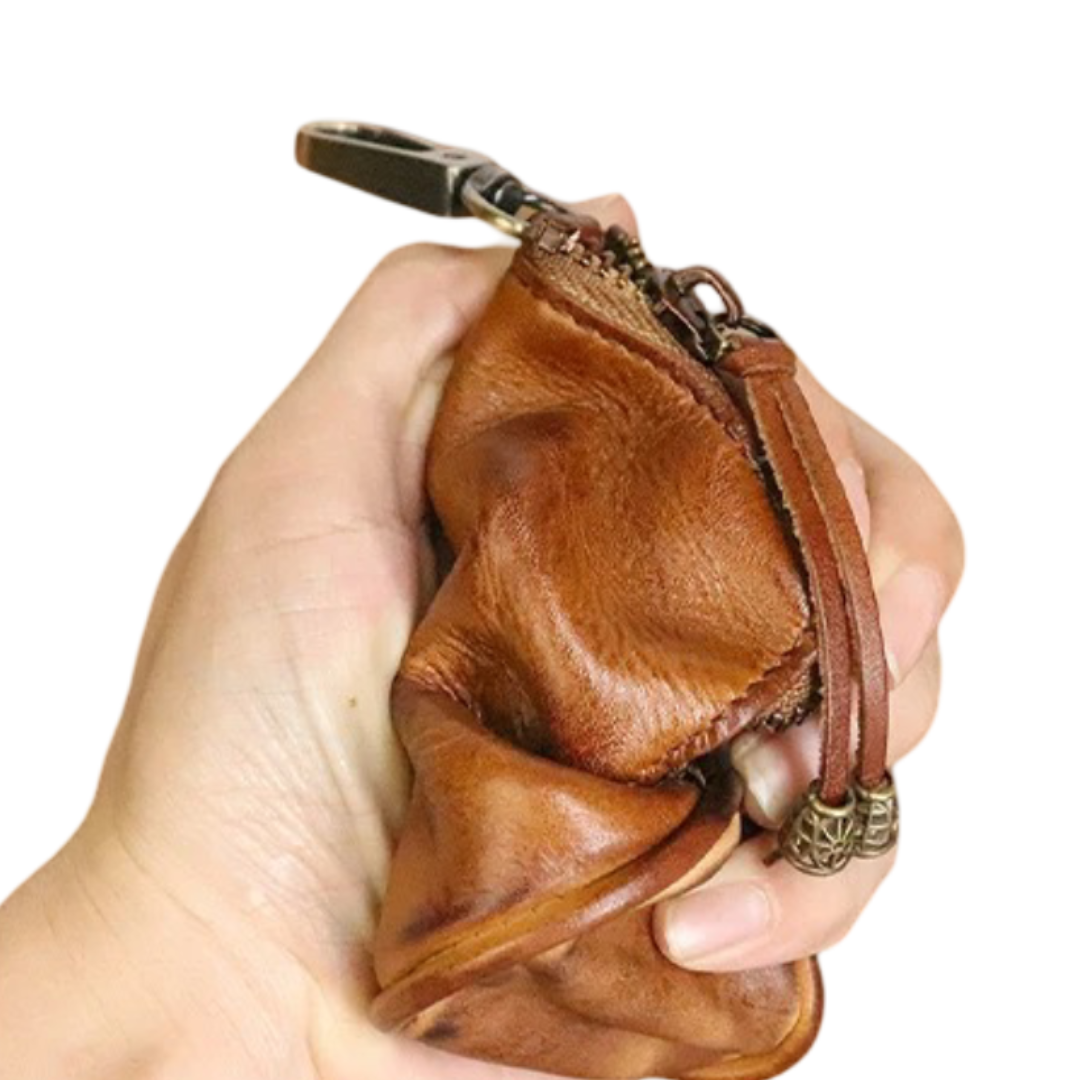 Steve | Leather Zippered Key Holder Wallet