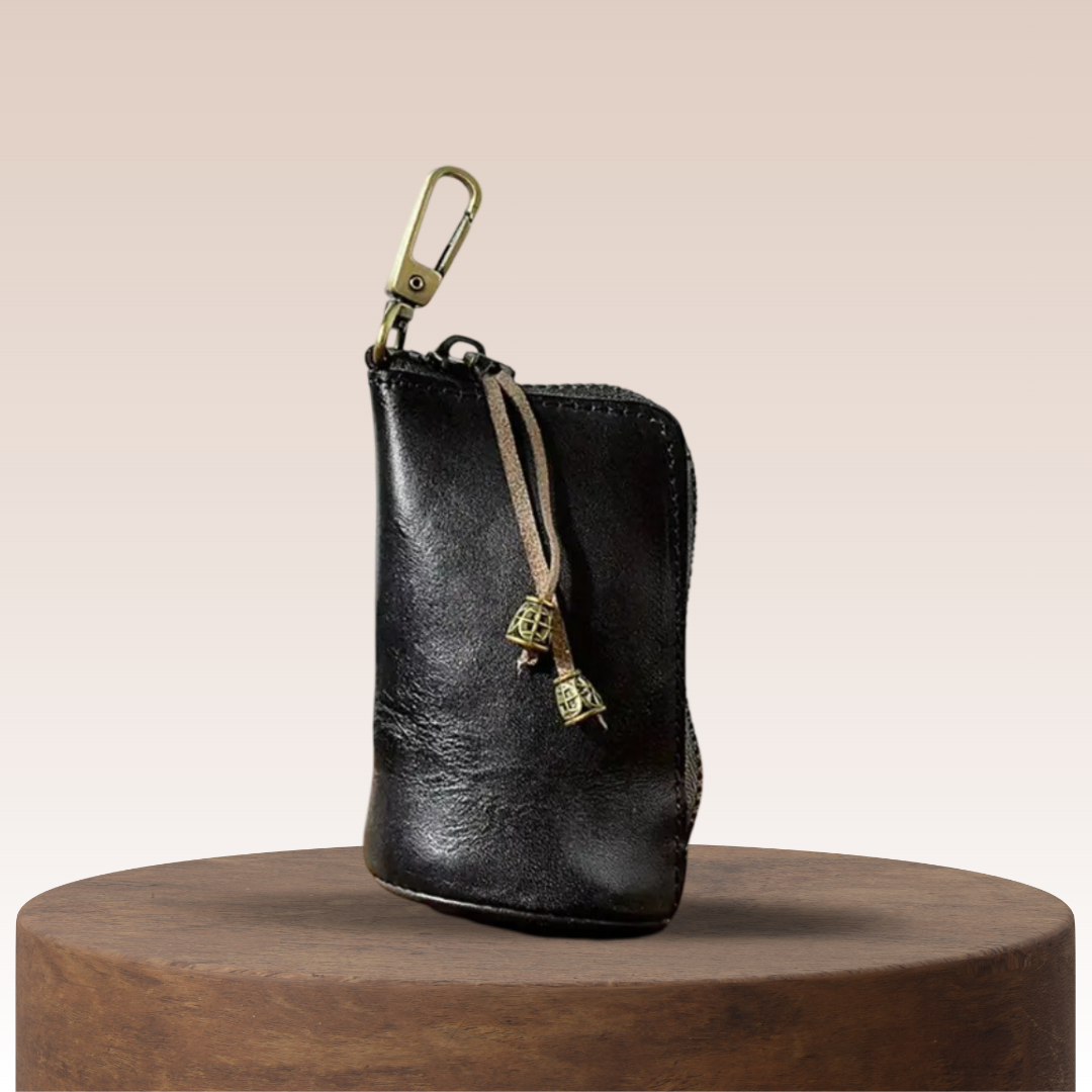 Steve | Leather Zippered Key Holder Wallet
