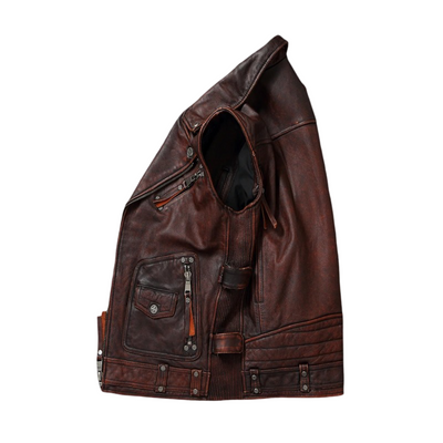 Viggo | Vintage Distressed Leather Vest