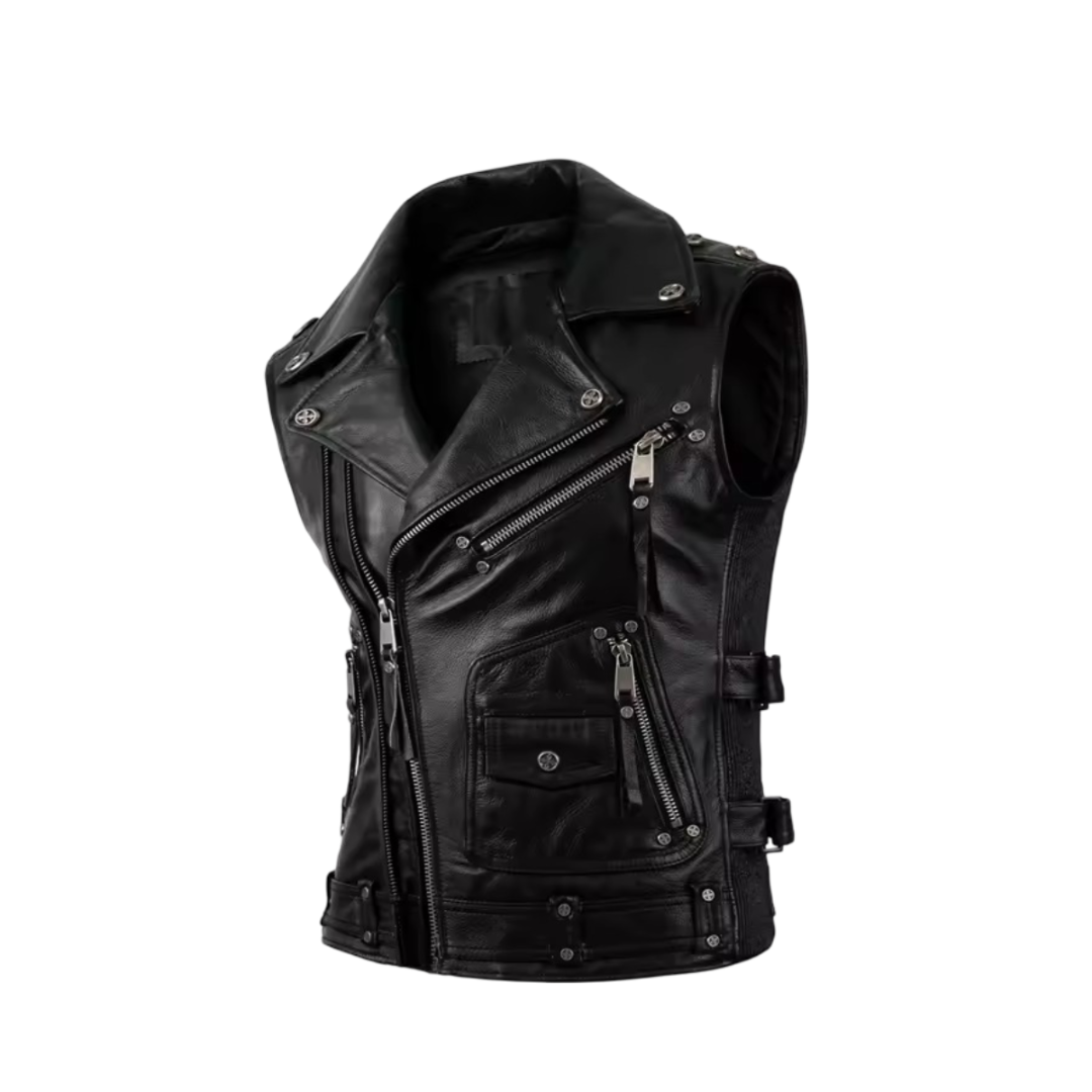 Viggo | Vintage Distressed Leather Vest
