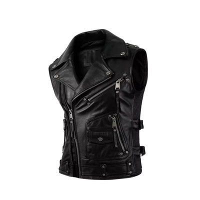 Viggo | Vintage Distressed Leather Vest