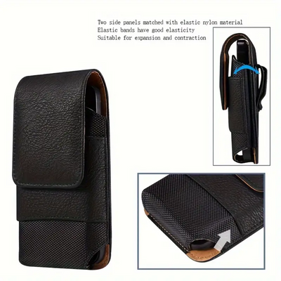 Dimitri | Magnetic Phone Belt Leather Pouch Case