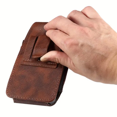 Dimitri | Magnetic Phone Belt Leather Pouch Case