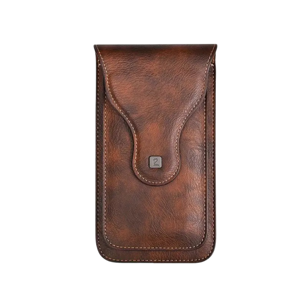 Xavier | Carabiner Clip Leather Phone Holster