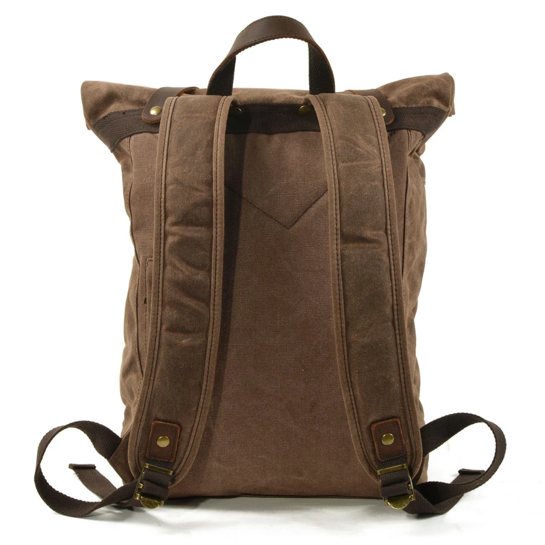 Barron | Waxed Rucksack Canvas Roll-Top Backpack