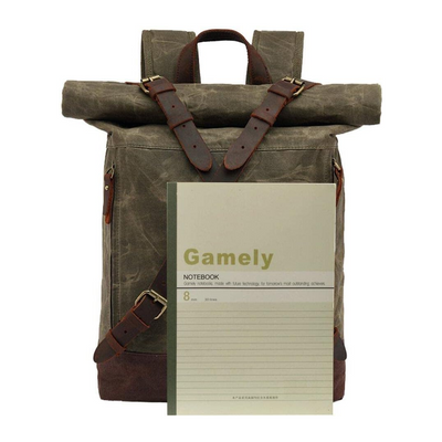 Barron | Waxed Rucksack Canvas Roll-Top Backpack
