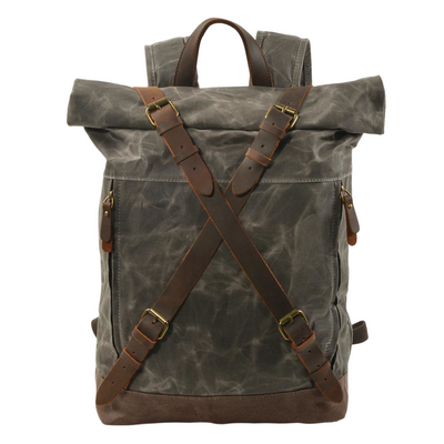 Barron | Waxed Rucksack Canvas Roll-Top Backpack