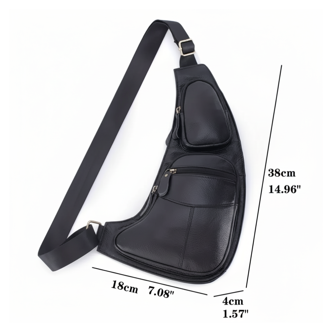 Beckett | Vintage Leather Chest Sling Bag
