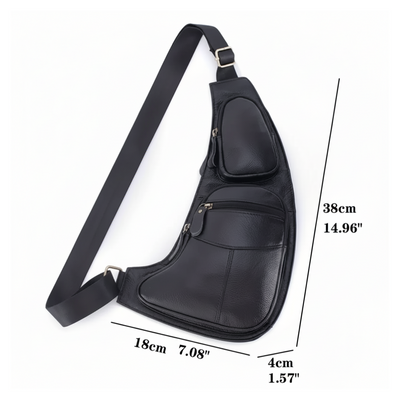 Beckett | Vintage Leather Chest Sling Bag