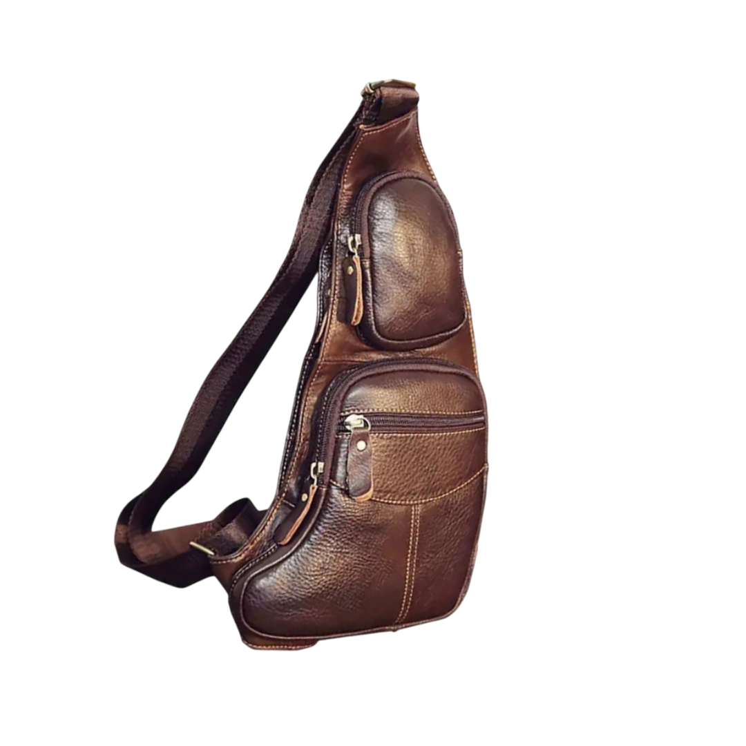 Beckett | Vintage Leather Chest Sling Bag