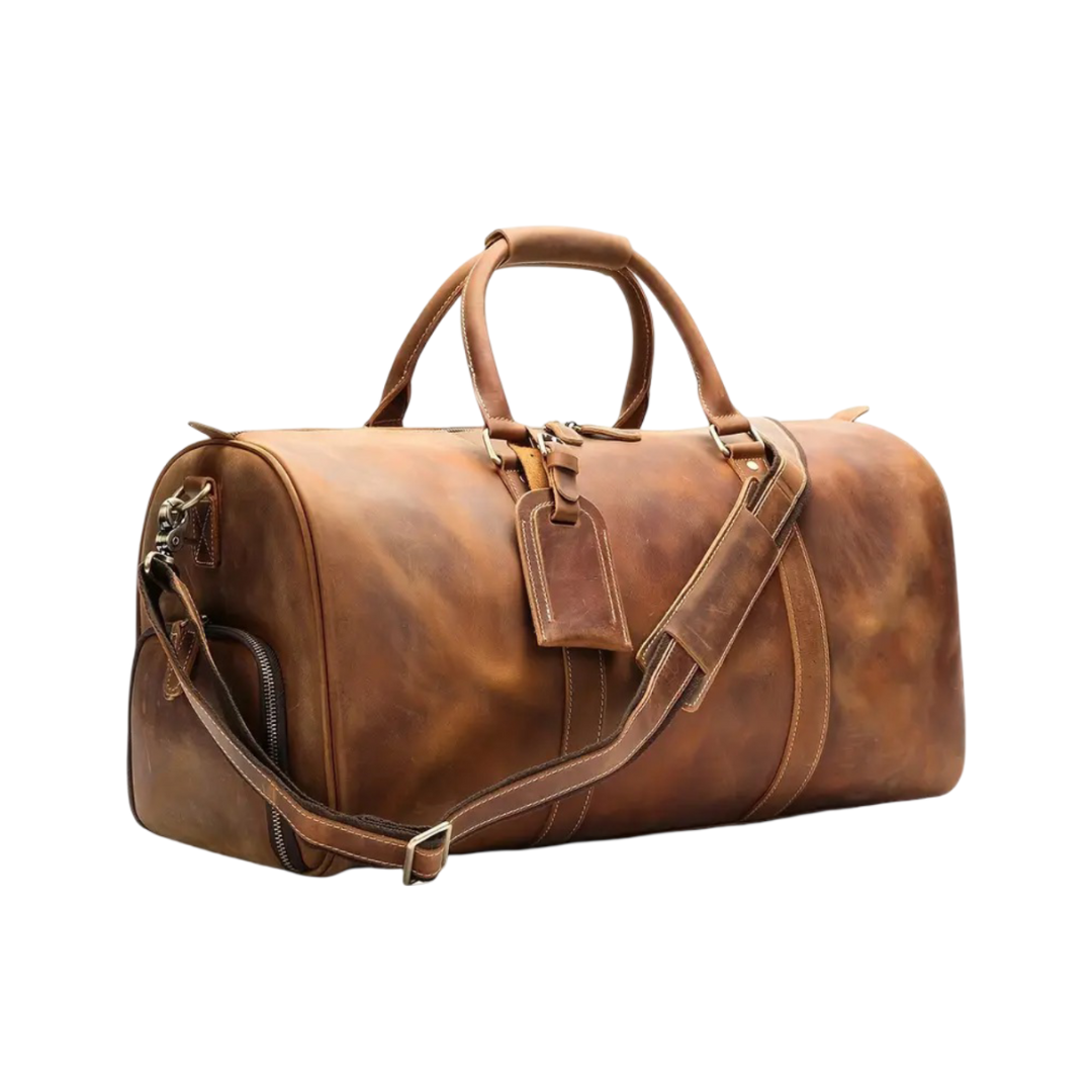Arden | Classic Leather Duffel Tote