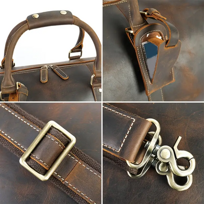 Arden | Classic Leather Duffel Tote