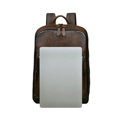 Bennett | Full-Grain Leather “Professor” Laptop Backpack