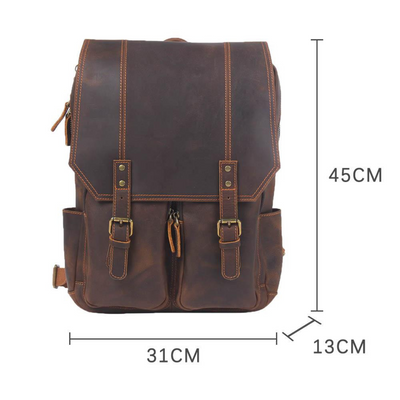 Biefeld | Vintage-Style Leather Rucksack for Everyday Use