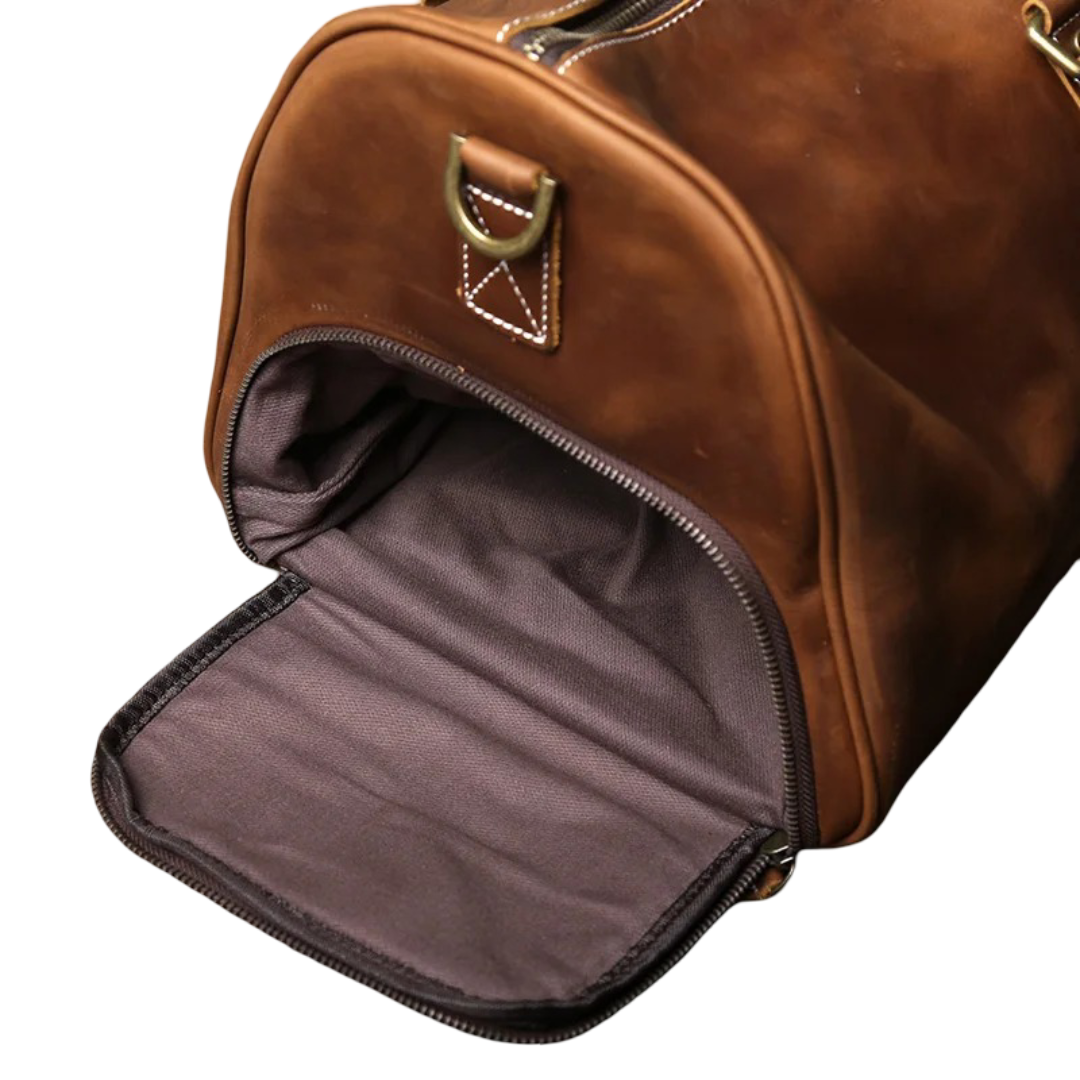 Callahan | Premium Leather Travel Duffel Bag