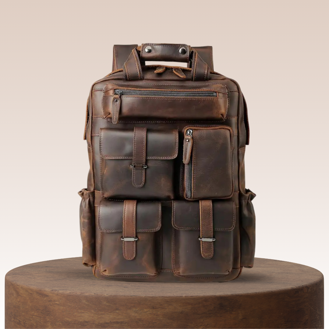 Ruben | Multi-Pocket Leather | Backpack