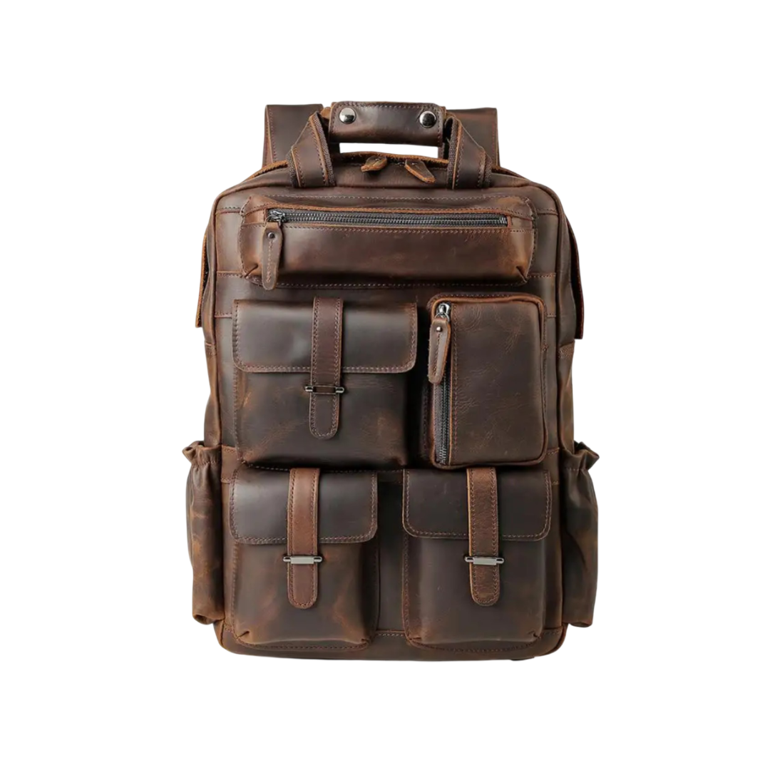 Ruben | Multi-Pocket Leather | Backpack
