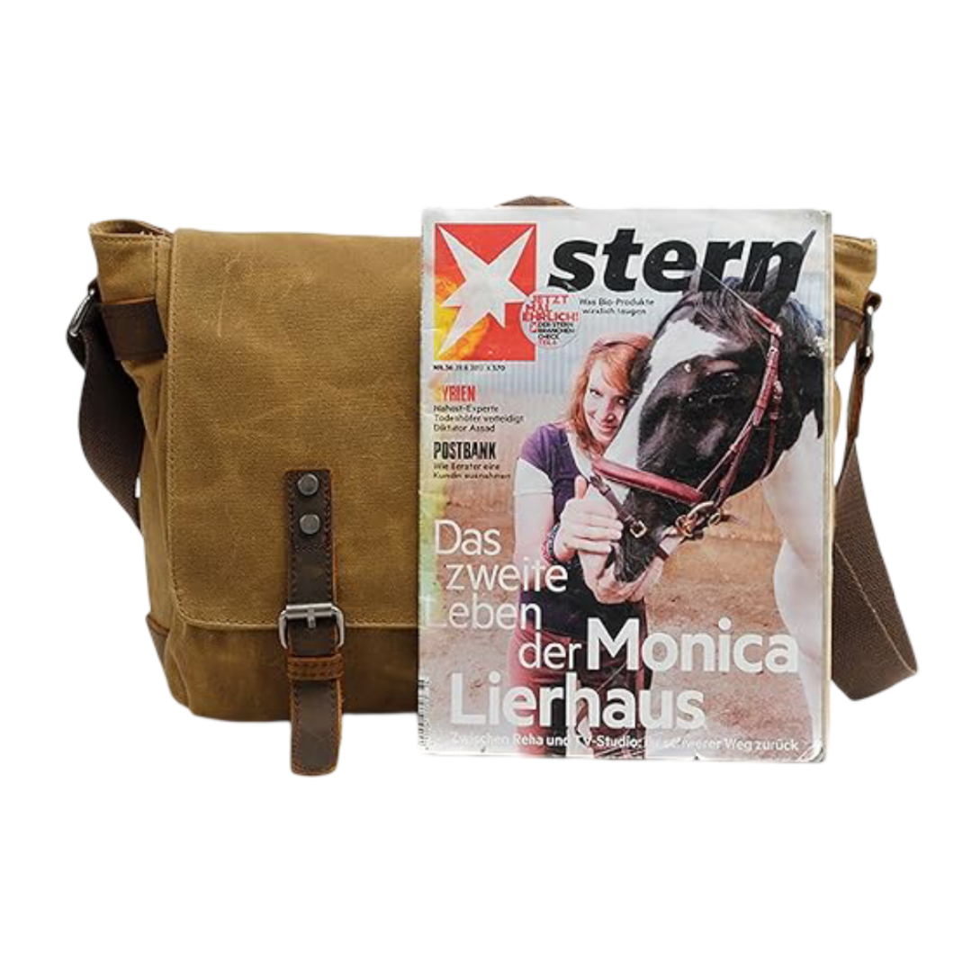 Drake | Waxed Accent Leather | Shoulder Bag