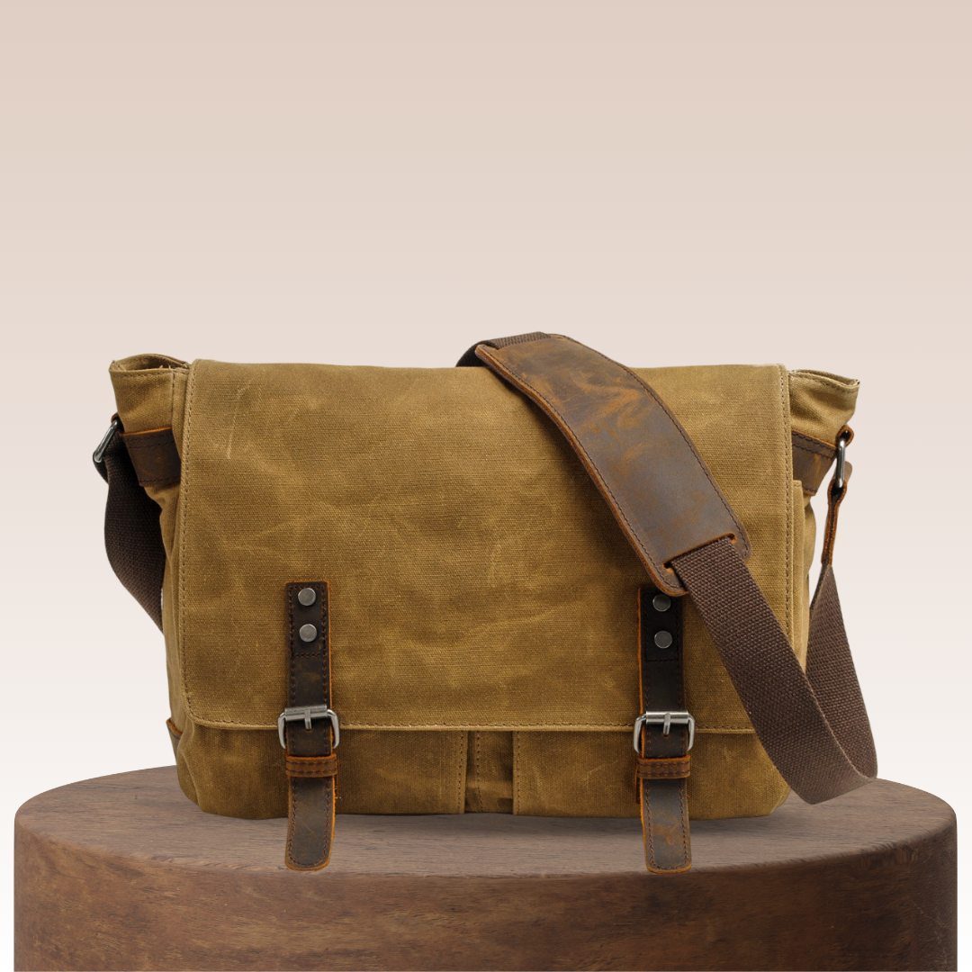 Drake | Waxed Accent Leather | Shoulder Bag