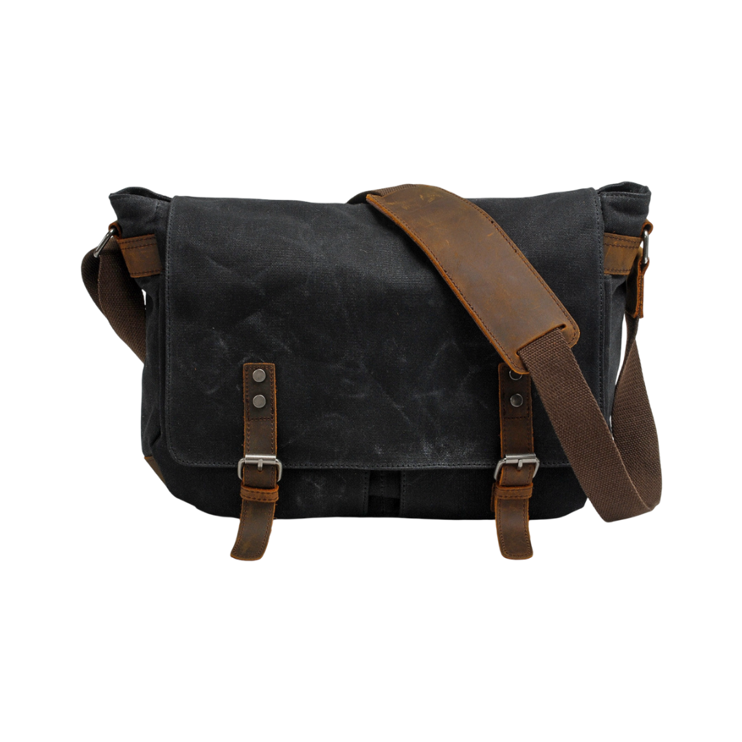 Drake | Waxed Accent Leather | Shoulder Bag