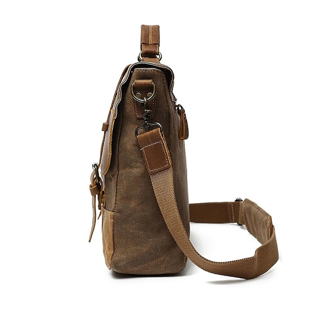 Kevin | Sturdy Canvas Leather | Messenger Bag