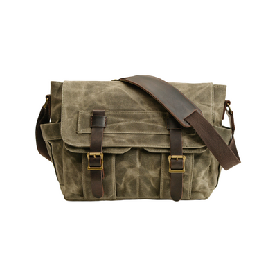 Lester | Retro Textured Canvas Leather | Shoulder Bag