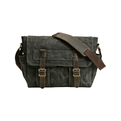 Lester | Retro Textured Canvas Leather | Shoulder Bag