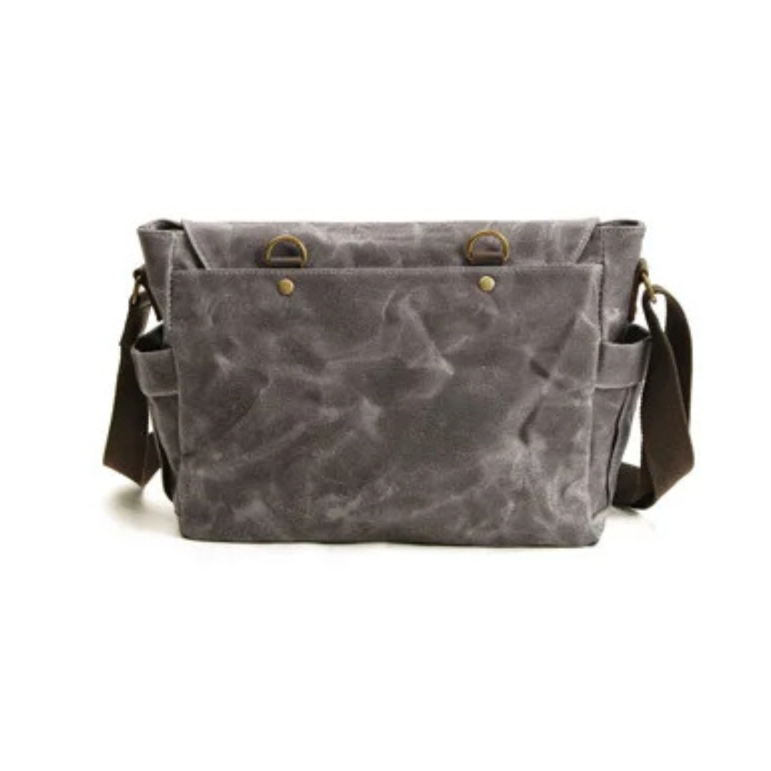 Lester | Retro Textured Canvas Leather | Shoulder Bag