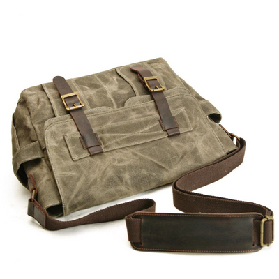 Lester | Retro Textured Canvas Leather | Shoulder Bag