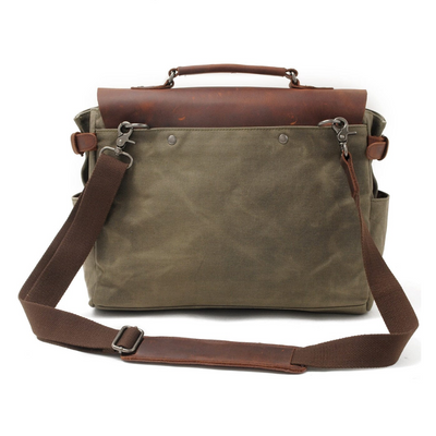 Edward | Vintage Canvas with Leather Flap | Messenger Bag
