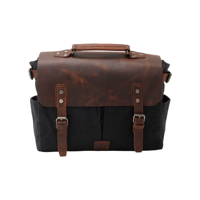 Edward | Vintage Canvas with Leather Flap | Messenger Bag