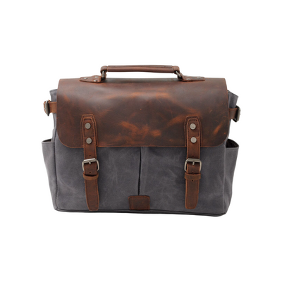 Edward | Vintage Canvas with Leather Flap | Messenger Bag