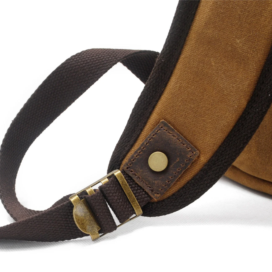 Joey | Classic Waxed Canvas with Leather Flap | Backpack