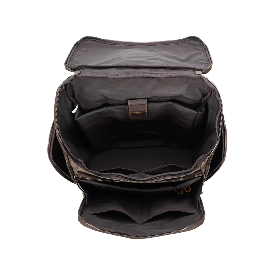 Laurent | Classic Leather with Front Pocket | Backpack