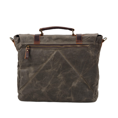 Clark | Vintage Waxed Canvas Leather Straps | Messenger bag