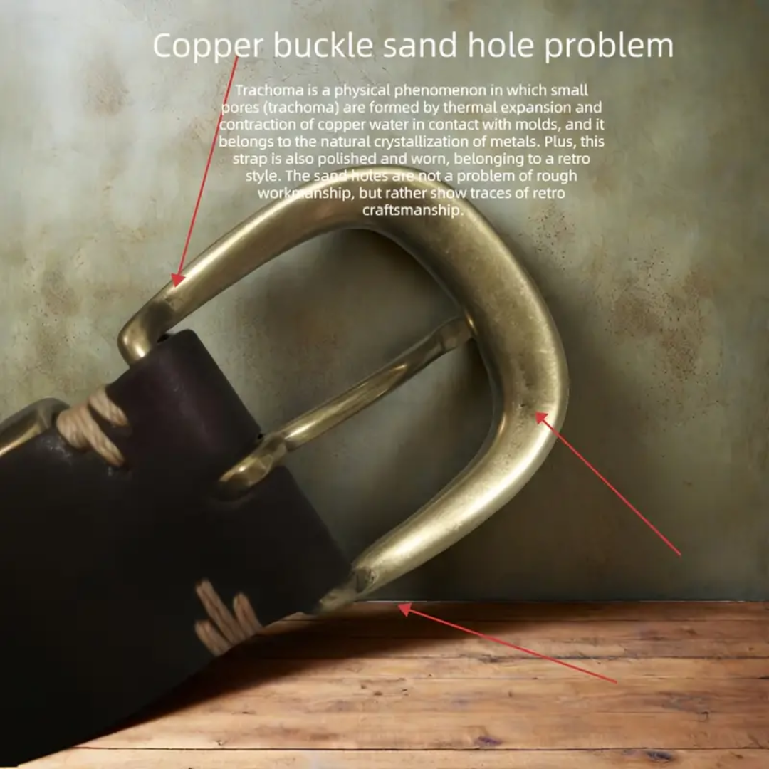 Luca | Retro Belt with Gold Buckle