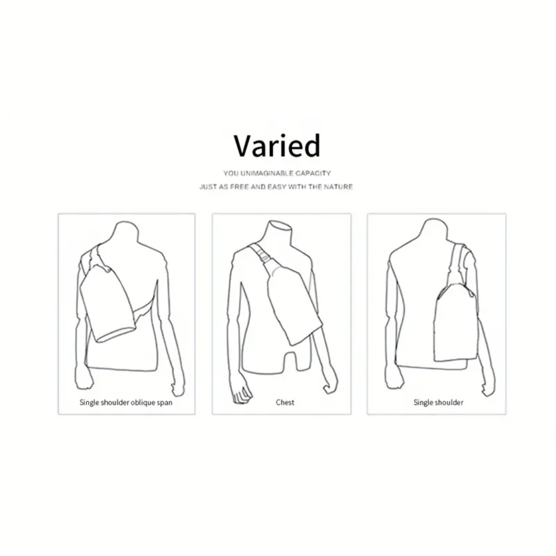 Callum | Leather Crossbody Chest Bag for Men