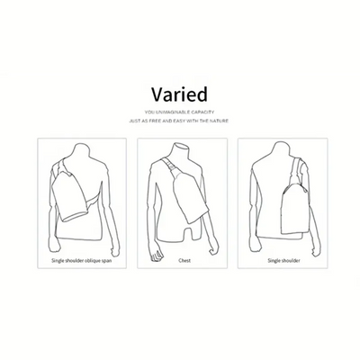 Callum | Leather Crossbody Chest Bag for Men