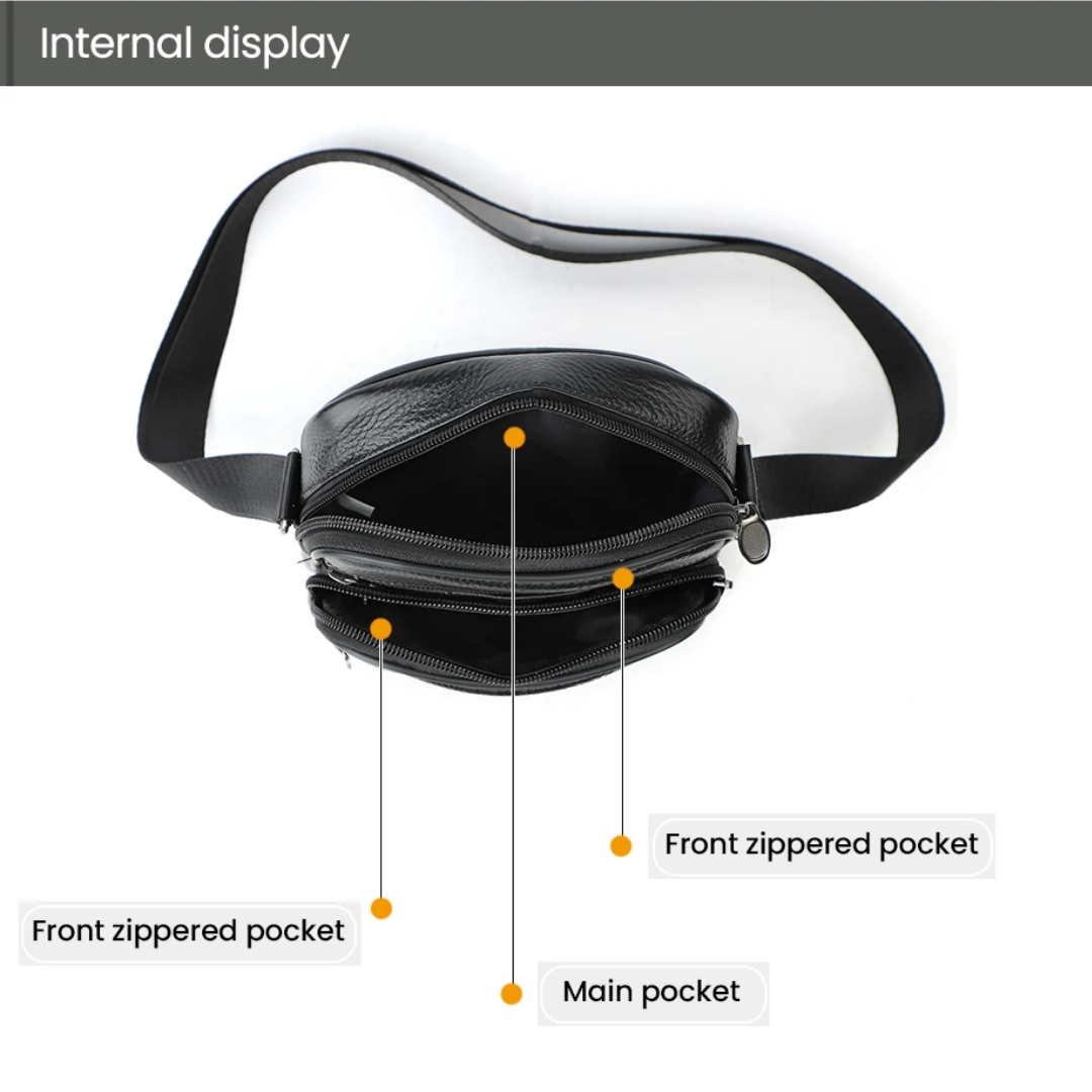 Griffin | Leather Business Crossbody Bag for Men