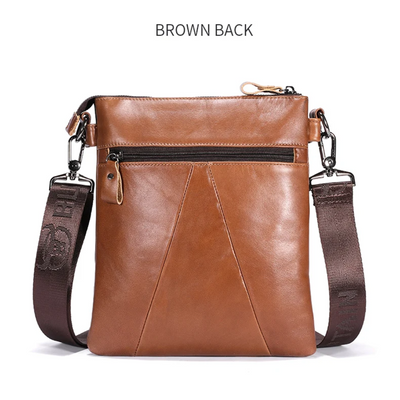 Colton | Slim Leather Crossbody with Flap Pocket Design